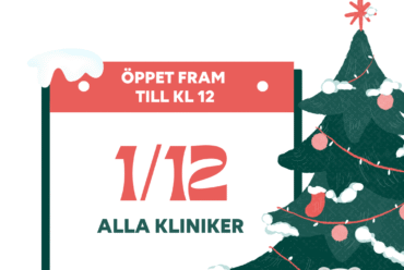 1/12 -Alla kliniker stänger kl 12