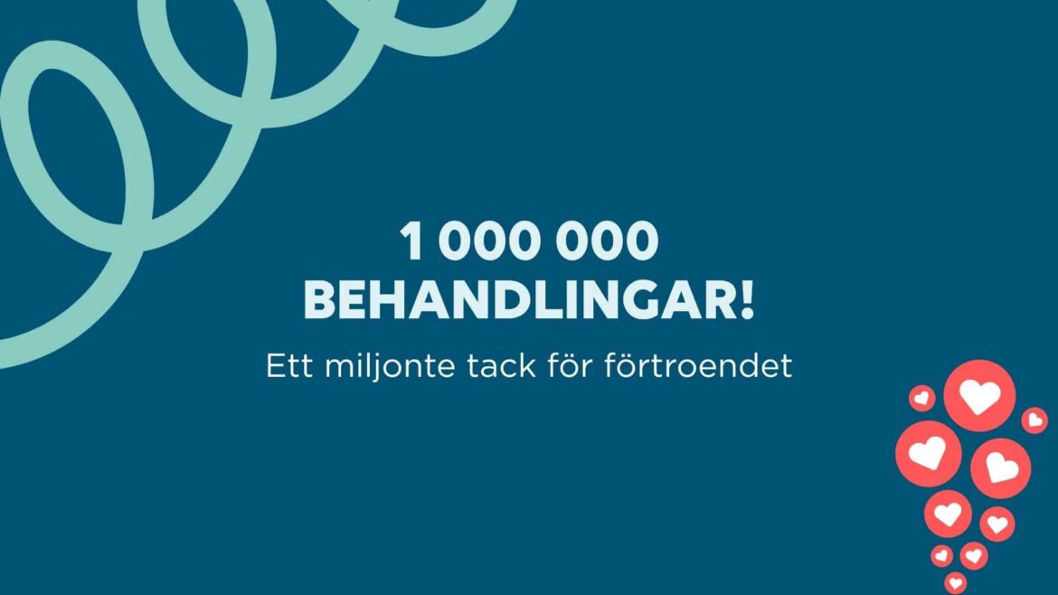 1 000 000 behandlingar!